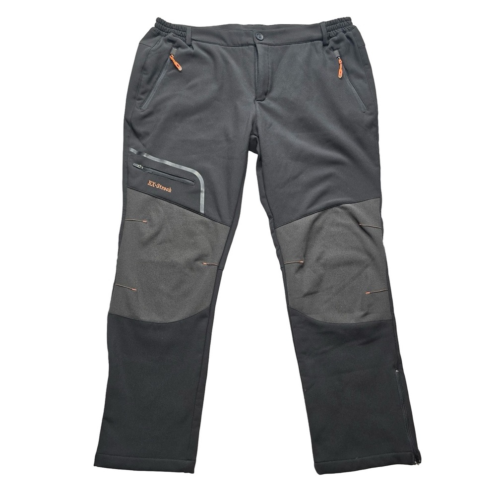 Postropaky Ski Pants Insulated Stretch Gray Women’s 18 Short Zip‎ Pockets